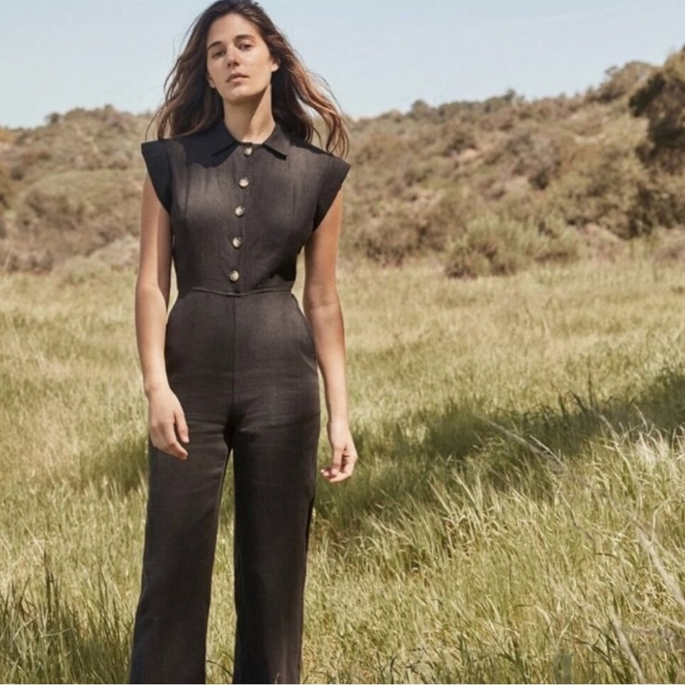 Christy Dawn Painters Jumpsuit in Black